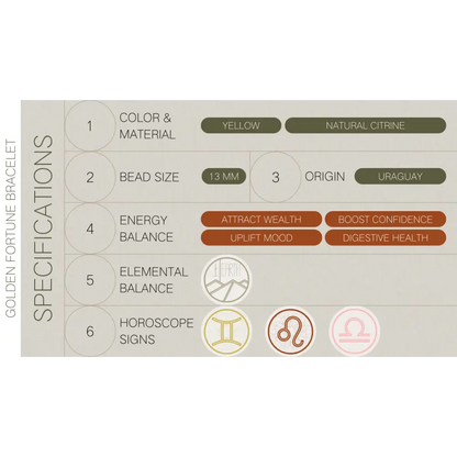 Golden Fortune Bracelet - Pure Essence